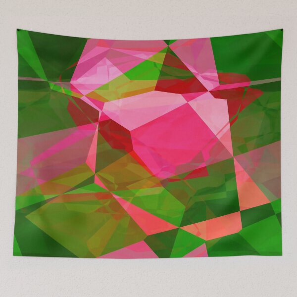 Item preview, Pink Roses in Anzures 2 Abstract Polygons 2 designed and sold by TravelPhotoArt.