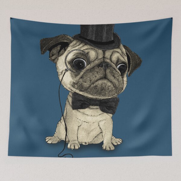 Item preview, Pug; Gentle pug (color version) designed and sold by barruf.