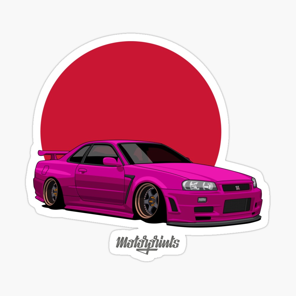 gtr r34 pink