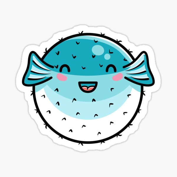 Kawaii Puffer Fish Gifts Merchandise Redbubble