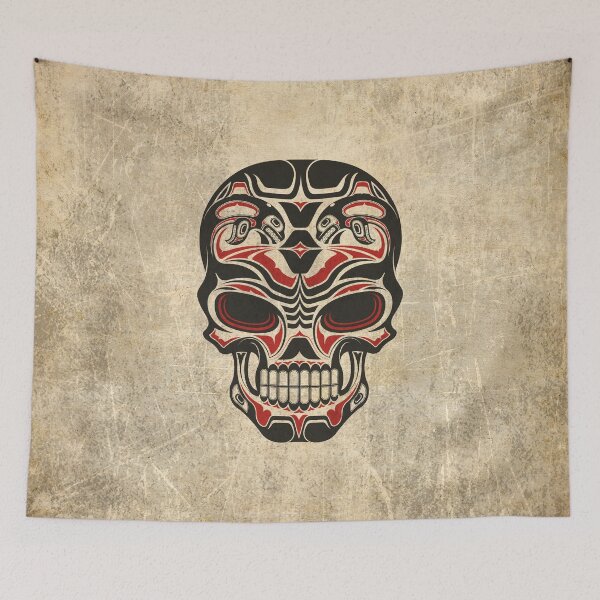 Item preview, Aged and Worn Haida Native Skull Design designed and sold by JeffBartels.