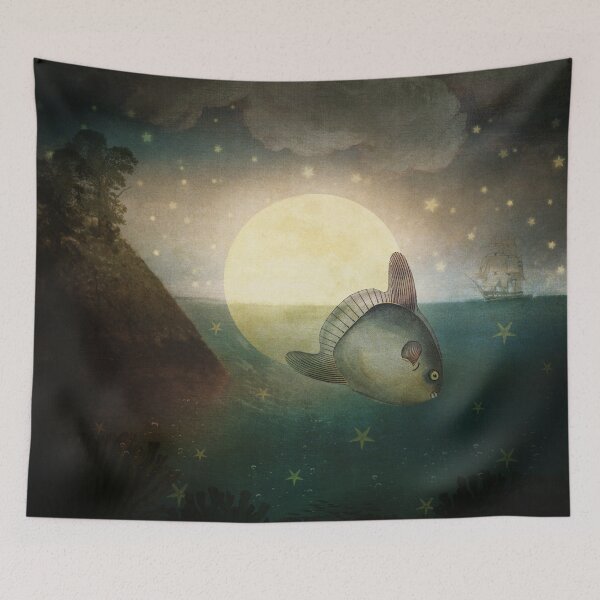 Item preview, The Fish That Stole The Moon designed and sold by Paula Belle Flores.