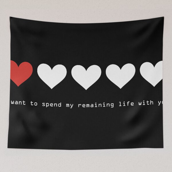 Item preview, I Want to Spend My Remaining Life With You designed and sold by QueenHare.