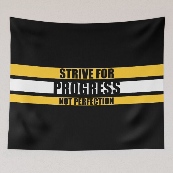 Item preview, Strive For Progress Not Perfection. -  Gym Motivational Quotes designed and sold by Labno4.