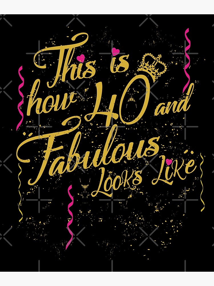  40th Birthday Gifts Women, Fabulous Funny Happy