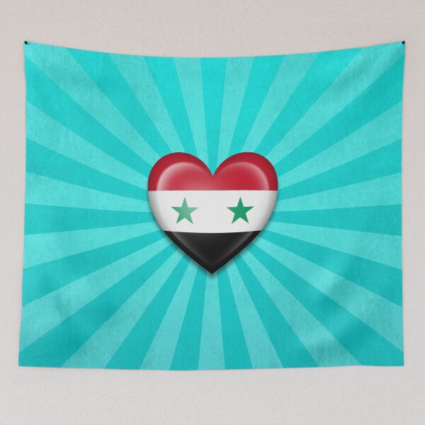 Item preview, Syrian Heart Flag designed and sold by JeffBartels.