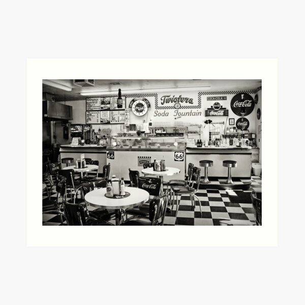 Twisters Soda Fountain Art Print