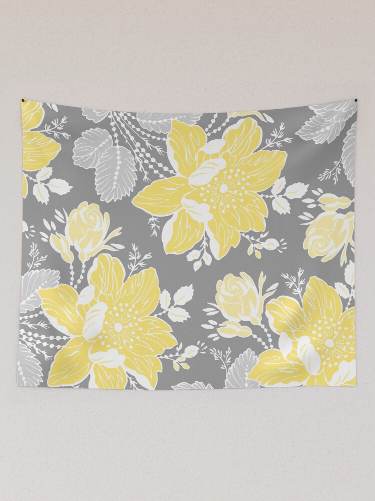 Yellow and 2025 gray tapestry