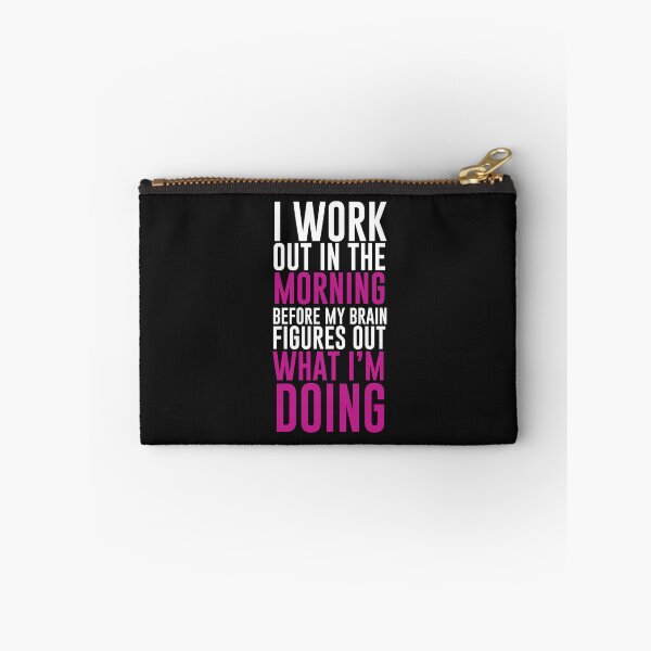 Item preview, I Work Out in the Morning Before My Brain Figures it Out Tee designed and sold by shoutoutshirtco.