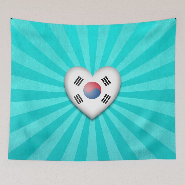 Item preview, South Korean Heart Flag designed and sold by JeffBartels.