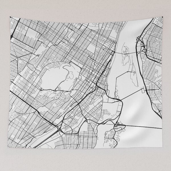 Item preview, Montreal Map, Canada - Black and White designed and sold by MainStreetMaps.