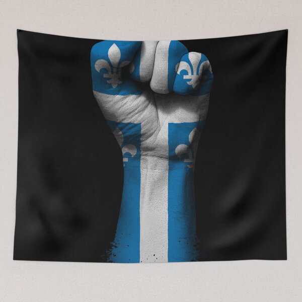 Item preview, Flag of Quebec on a Raised Clenched Fist  designed and sold by JeffBartels.