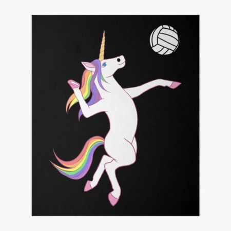 最高品質の Unicorn Volleyball  版画