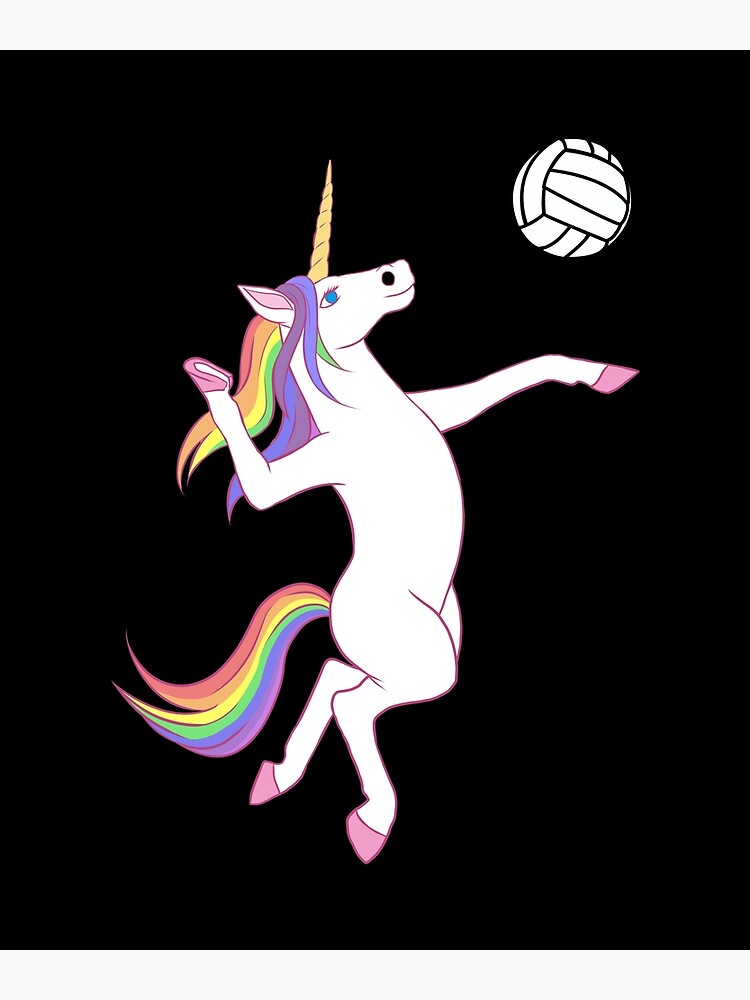 最高級のスーパー Unicorn  Volleyball 版画