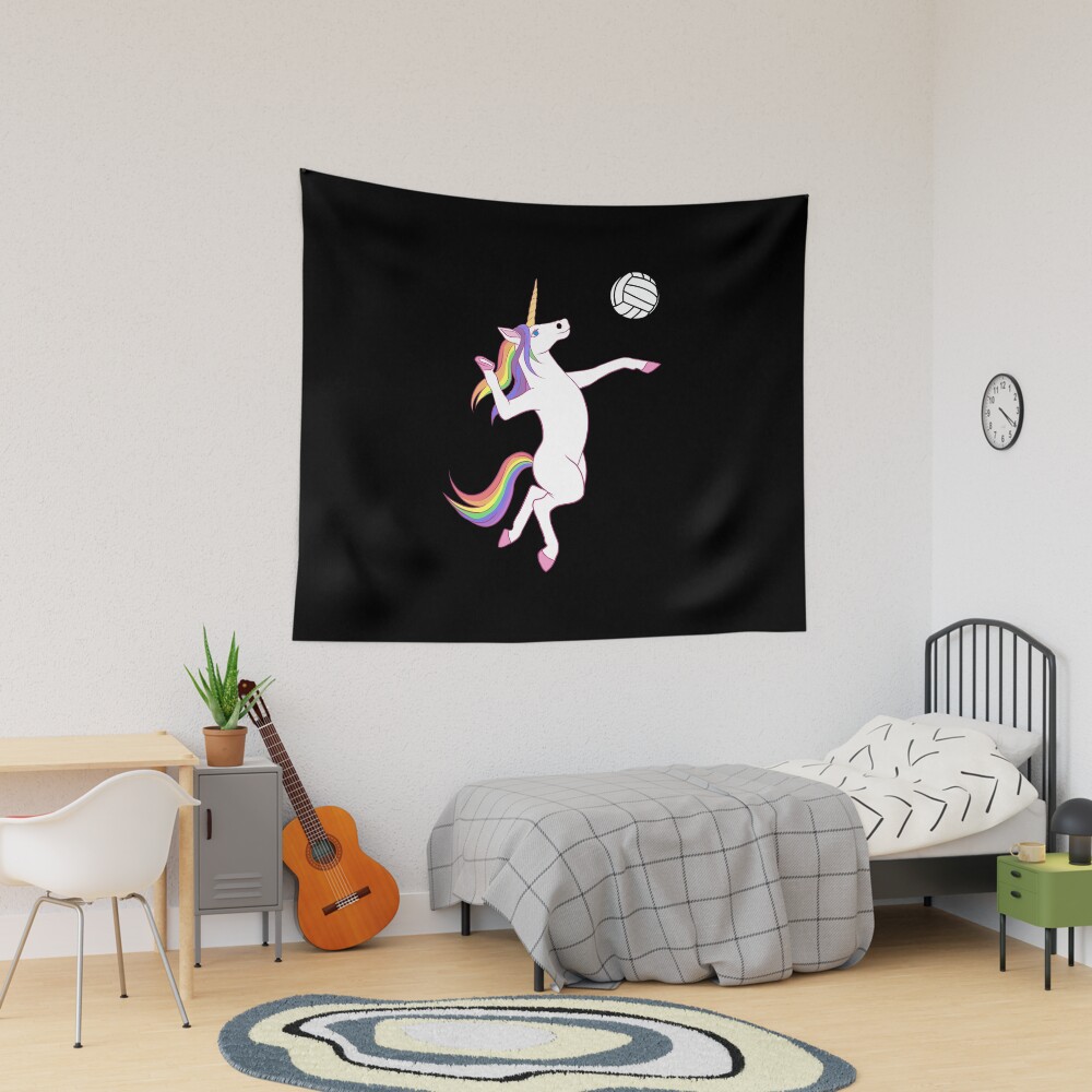 高い品質 Unicorn | Volleyball Playing Unicorn Art Art