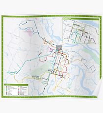 Vereinigte Staaten von Amerika - Savannah - System Map - HD Poster