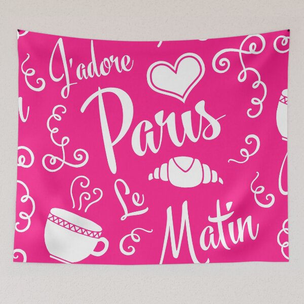 Item preview, Morning in Paris - Hot Pink designed and sold by AntiqueImages.
