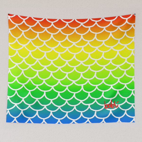 Item preview, Fish Scales Rainbow designed and sold by Xavierboldu.