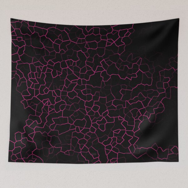 Item preview, Hot Pink on Black Crackle designed and sold by charmarose.