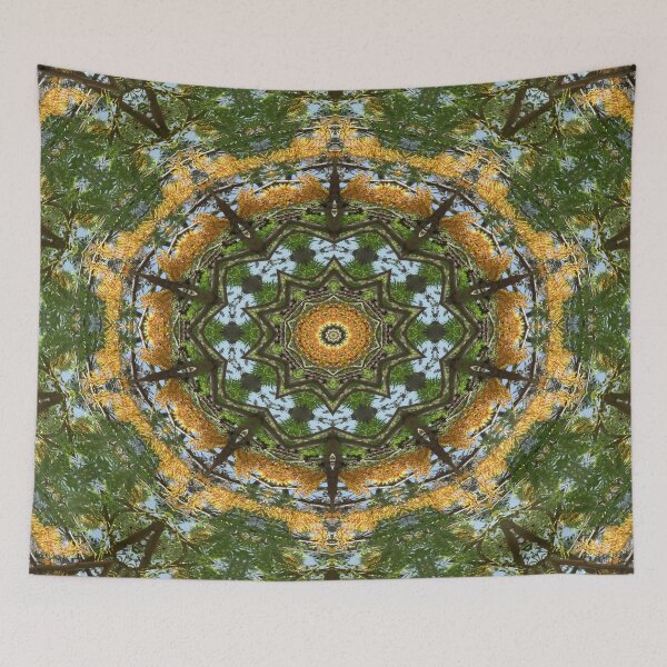 Item preview, Yellow Tree Flower Kaleidoscope Art 7 designed and sold by TravelPhotoArt.