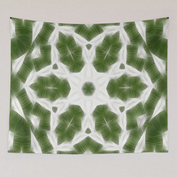 Item preview, Green White Kaleidoscope Art 6 designed and sold by TravelPhotoArt.