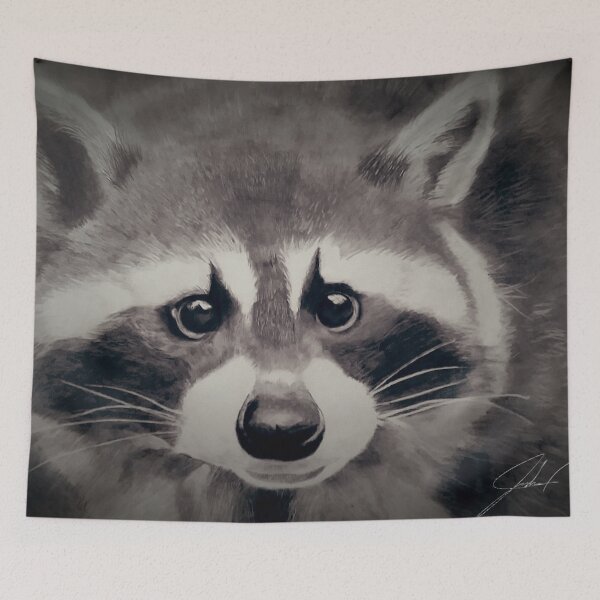 Item preview, Raccoon Pencil Drawing designed and sold by Milestailsfox.