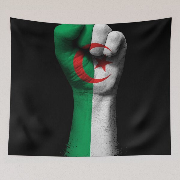 Item preview, Flag of Algeria on a Raised Clenched Fist  designed and sold by JeffBartels.