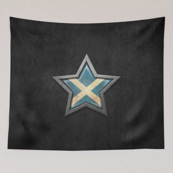 Item preview, Scottish Flag Inside of an Aged and Scratched Star designed and sold by JeffBartels.
