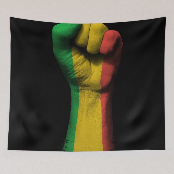 Item preview, Flag of Mali on a Raised Clenched Fist  designed and sold by JeffBartels.