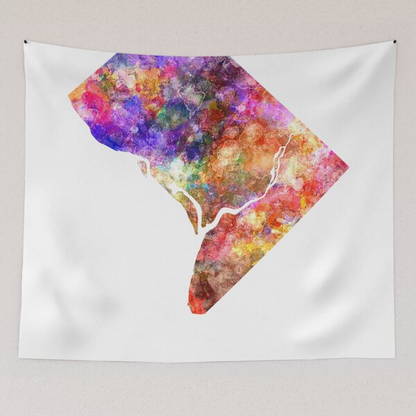 Item preview, Washington DC US state in watercolor designed and sold by paulrommer.
