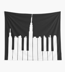 piano city Wall Tapestry
