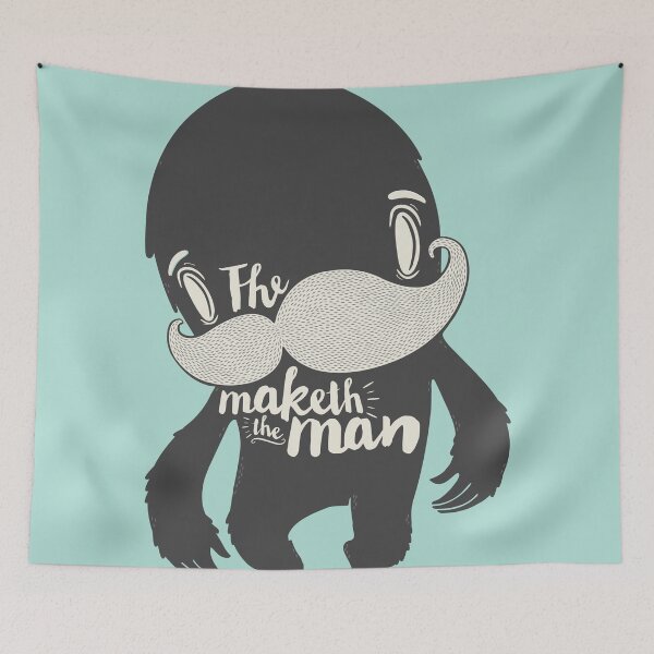 Item preview, The Moustache Maketh The Man  designed and sold by AnnikaCoskey.
