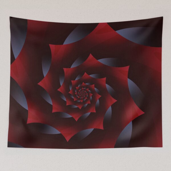 Item preview, Dark Red Spiral Fractal  designed and sold by Kitty Bitty.