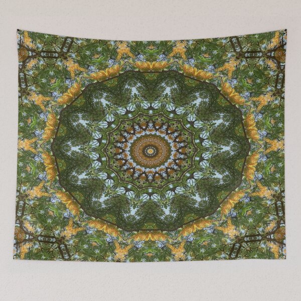Item preview, Yellow Tree Flower Kaleidoscope Art 4 designed and sold by TravelPhotoArt.