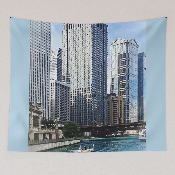 Item preview, Chicago IL - Chicago River Near Wabash Ave. Bridge designed and sold by Susan Savad.
