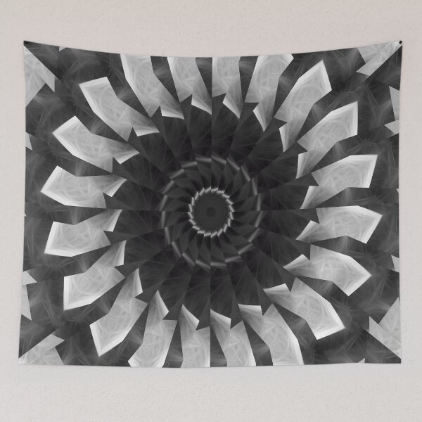 Item preview, Gray Kaleidoscope Art 8 designed and sold by TravelPhotoArt.