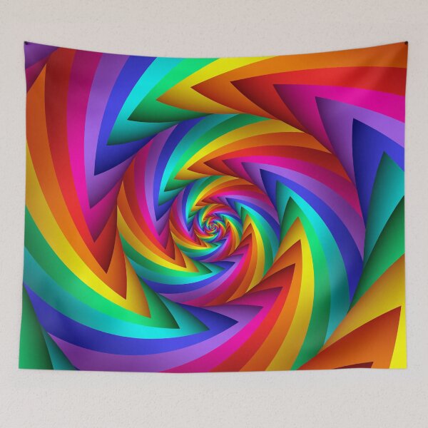 Item preview, Rainbow Fractal Spiral  designed and sold by Kitty Bitty.