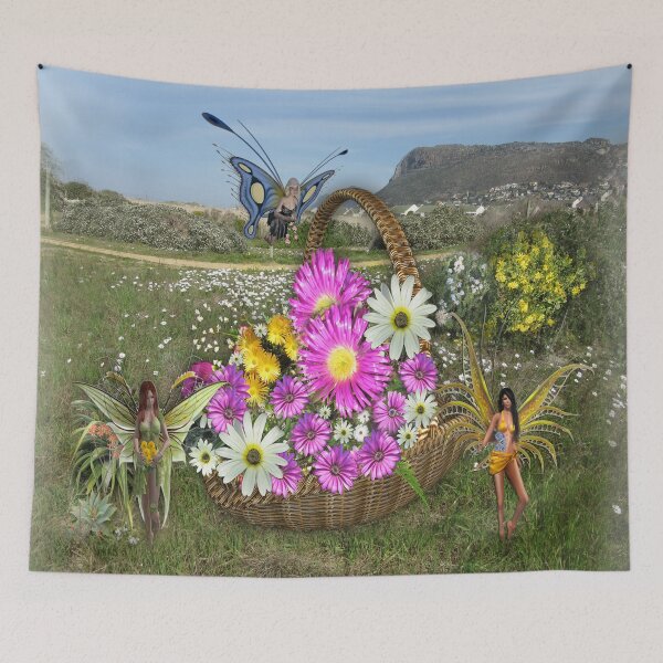 Aperçu de l'œuvre Spring Basket Gatherers créée et vendue par NadineMay.