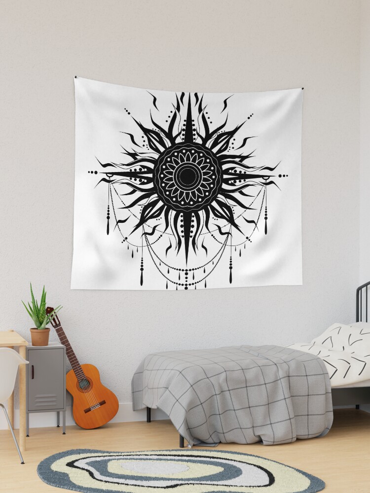 Boho sun discount and moon tapestry