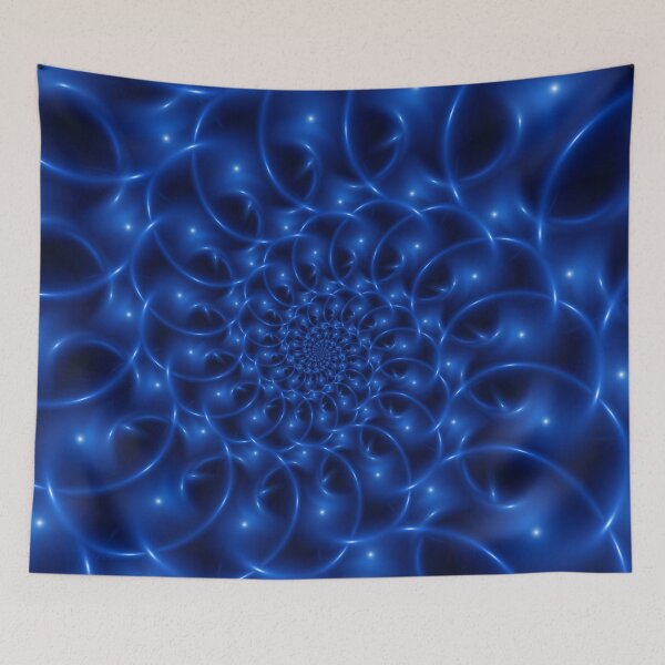 Item preview, Blue Spiral Fractal designed and sold by Kitty Bitty.