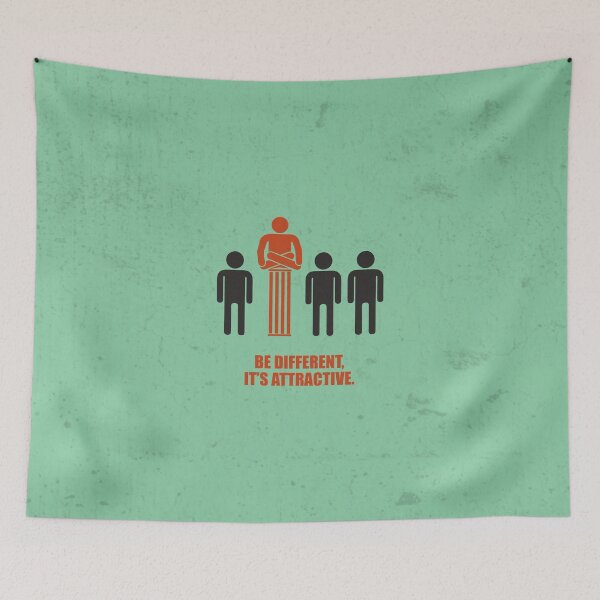 Item preview, Be Different Its Attractive - Corporate Start-up Quotes designed and sold by Labno4.