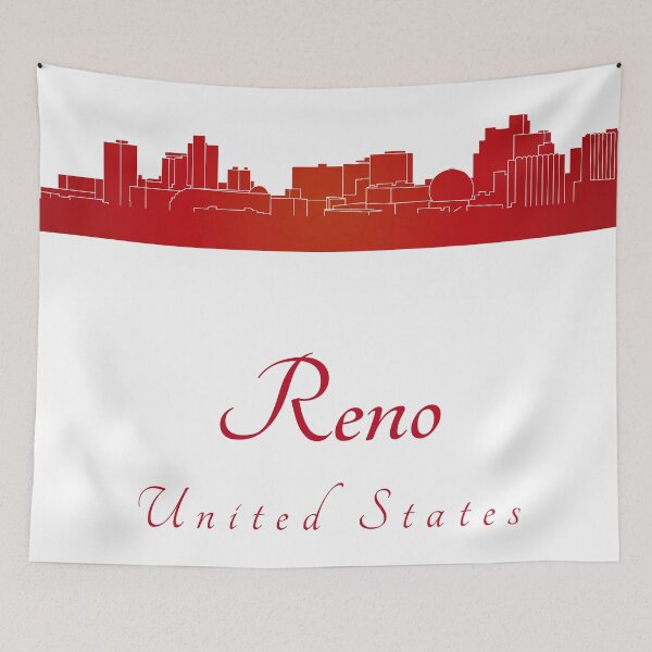 Item preview, Reno skyline in red designed and sold by paulrommer.