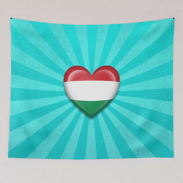 Item preview, Hungarian Heart Flag designed and sold by JeffBartels.