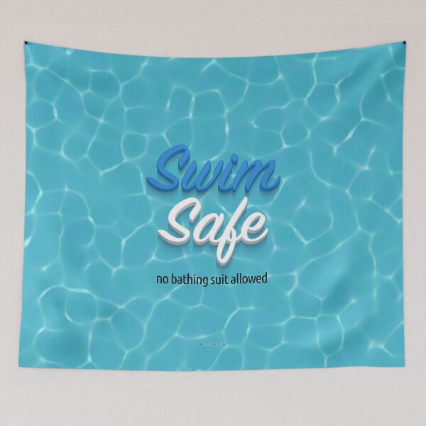 Aperçu de l'œuvre Swim Safe créée et vendue par PopAlien.