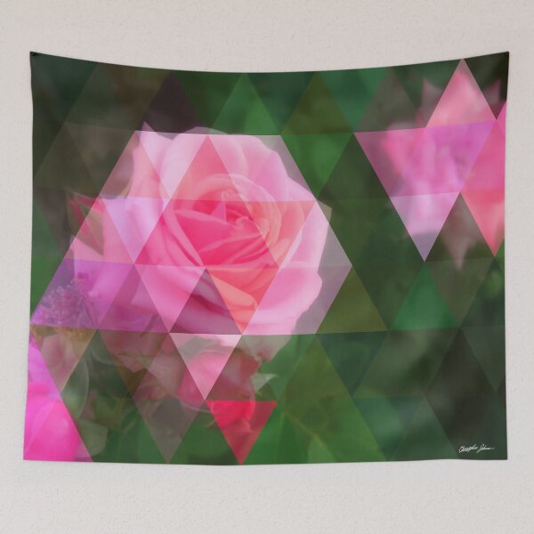 Item preview, Pink Roses in Anzures 1 Art Triangles 1 designed and sold by TravelPhotoArt.