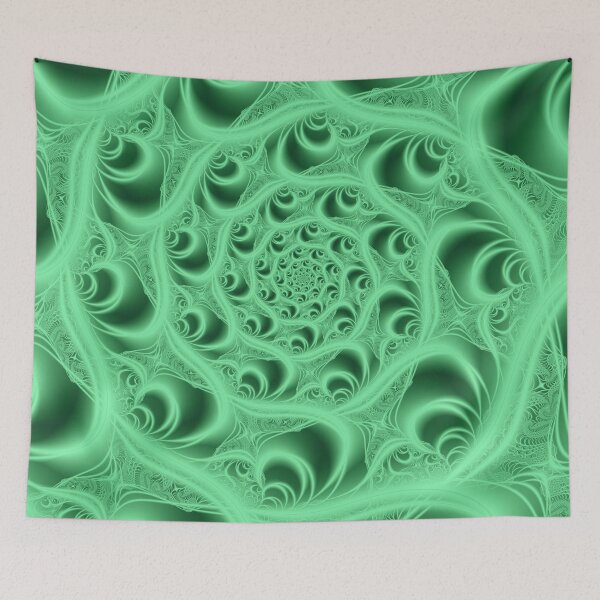 Item preview, Fractal Web in Flourescent Green designed and sold by charmarose.