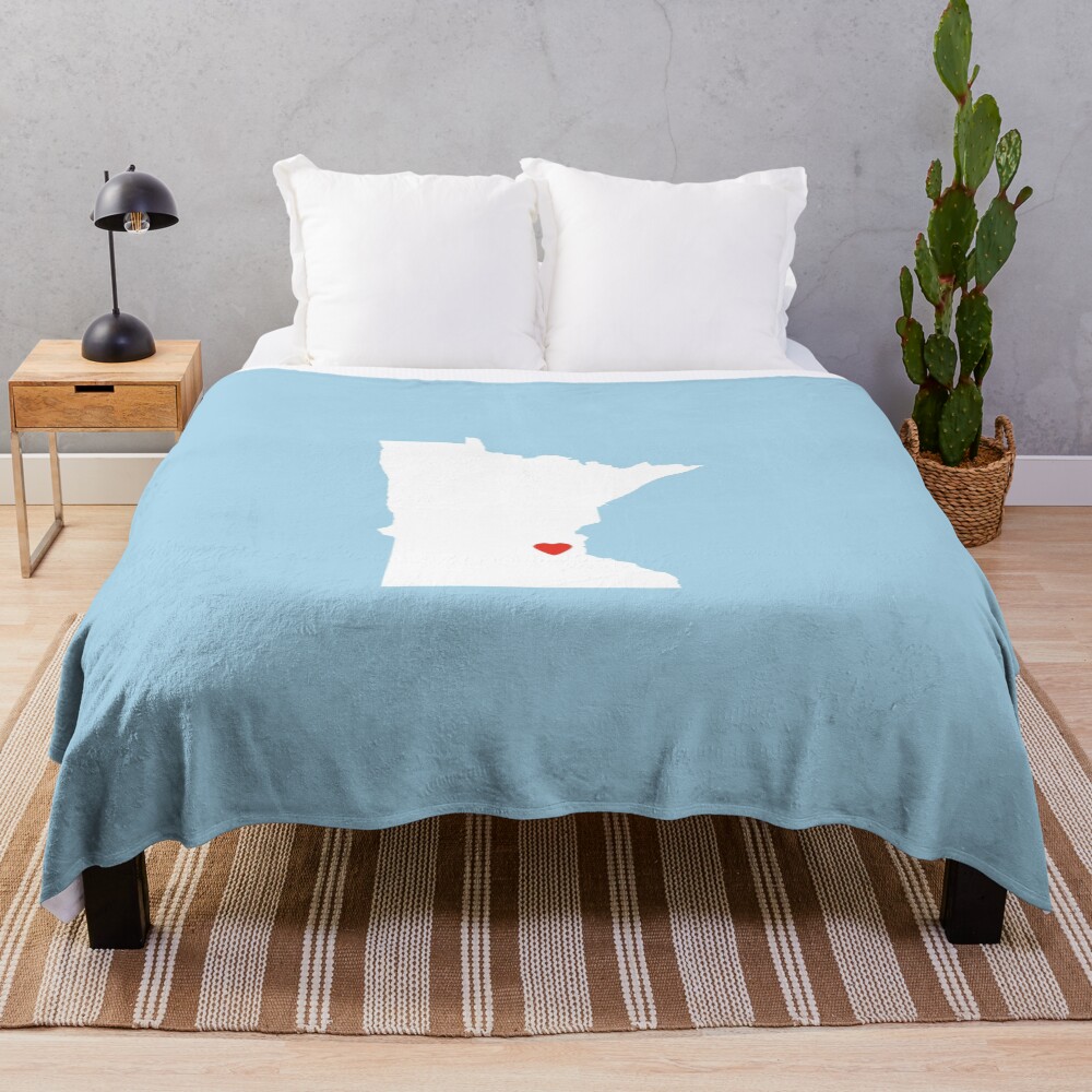 Minnesota Love Throw Blanket