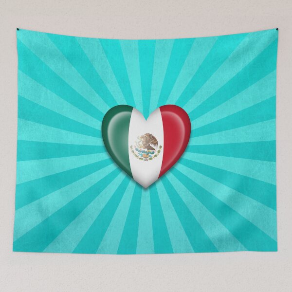 Item preview, Mexican Heart Flag designed and sold by JeffBartels.