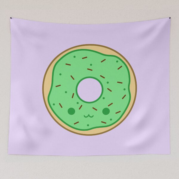 Item preview, Yummy kawaii brown doughnut designed and sold by peppermintpopuk.