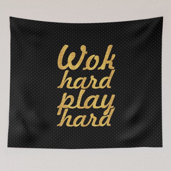 Item preview, Work hard play hard - Gym Motivational Quote designed and sold by Powerofwordss.